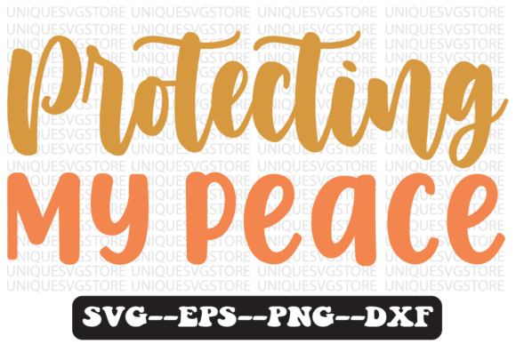 Review: Protecting My Peace Retro SVG for Embroidery