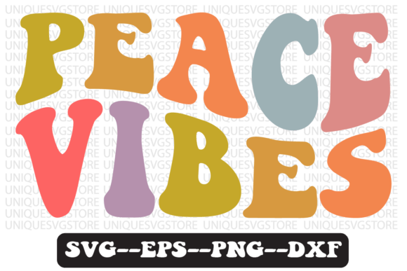 Reviewing the Peace Vibes Quote Retro SVG for Embroidery